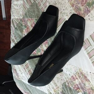 Fashion Nova black open toe high heels. Size 10. Never worn